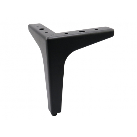 Noga do mebli, szafek, komód, czarna matowa, ozdobna, narożna 15 cm