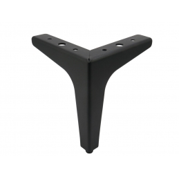 Noga do mebli, szafek, komód, czarna matowa, ozdobna, narożna 15 cm