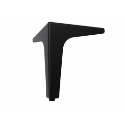 Noga do mebli, szafek, komód, czarna matowa, ozdobna, narożna 15 cm