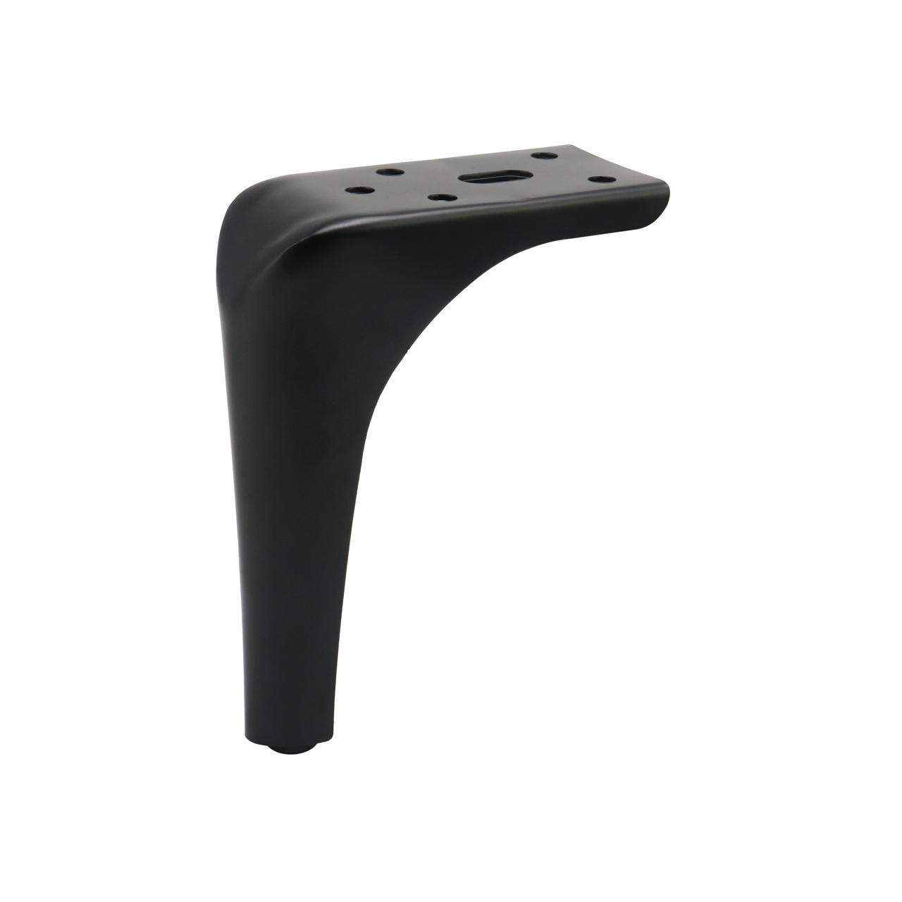 Noga do mebli, szafek, komód, czarna matowa, ozdobna, narożna 15 cm