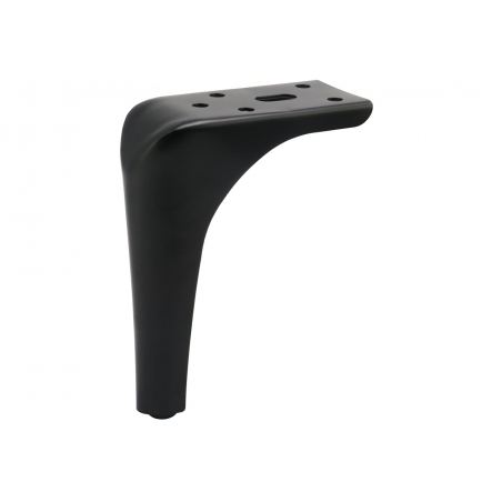 Noga do mebli, szafek, komód, czarna matowa, ozdobna, narożna 15 cm