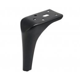 Noga do mebli, szafek, komód, czarna matowa, ozdobna, narożna 15 cm