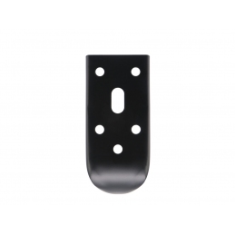 Noga do mebli, szafek, komód, czarna matowa, ozdobna, narożna 15 cm