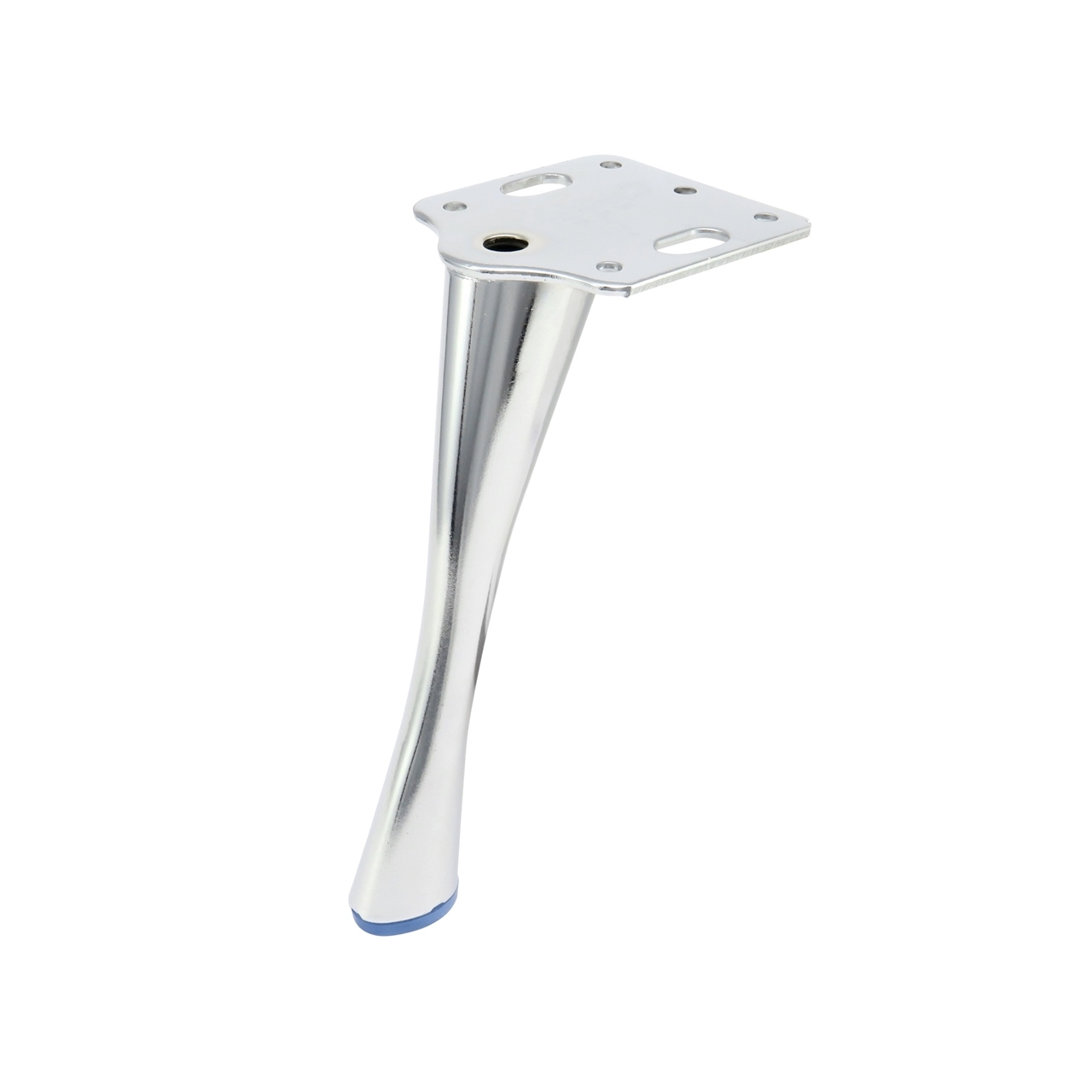 Nóżka meblowa, chromowana, metalowa do szafki, fotela, 17 cm