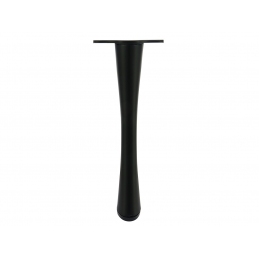 Nóżka czarna, ozdobna, metalowa do szafki, mebli tapicerowanych 17 cm