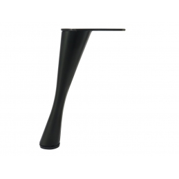 Nóżka czarna, ozdobna, metalowa do szafki, mebli tapicerowanych 17 cm