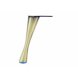 Nóżka ozdobna, metalowa do szafki, mebli tapicerowanych stare złoto17 cm