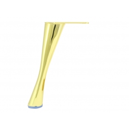 Nóżka ozdobna, metalowa do szafki, mebli tapicerowanych złota 17 cm