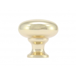 Gałka meblowa złota metalowa masywna ozdobna połysk 29 mm Aurora