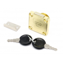 Duński zamek meblowy do szafki, szuflady. Złoty SISO 40x40 CL-X850