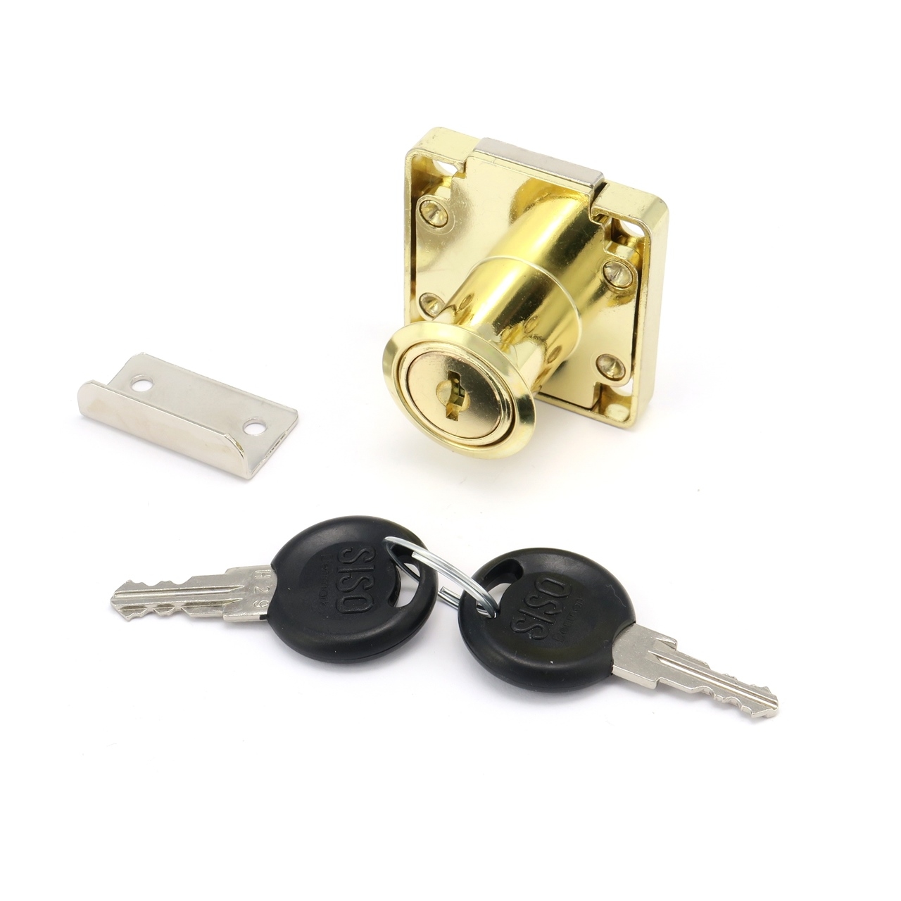 Duński zamek meblowy do szafki, szuflady. Złoty SISO 40x40 CL-X850