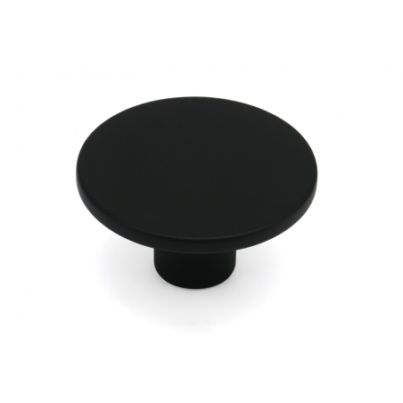Gałka meblowa czarna, nowoczesna, metalowa, prosta ASTRO A-1503.P61