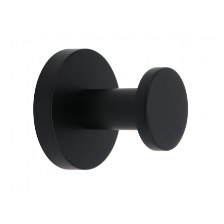 Wieszak na ubrania, meblowy, pojedynczy, czarny matowy W036