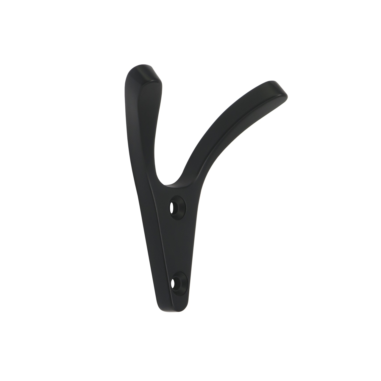 Wieszak na ubrania, meblowy, podwójny, czarny lofotwy W032