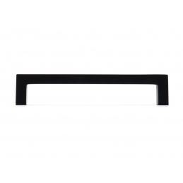 Uchwyt meblowy czarny cienki prostokątny. KWADRO 96, 128, 160, 192, 256, 320