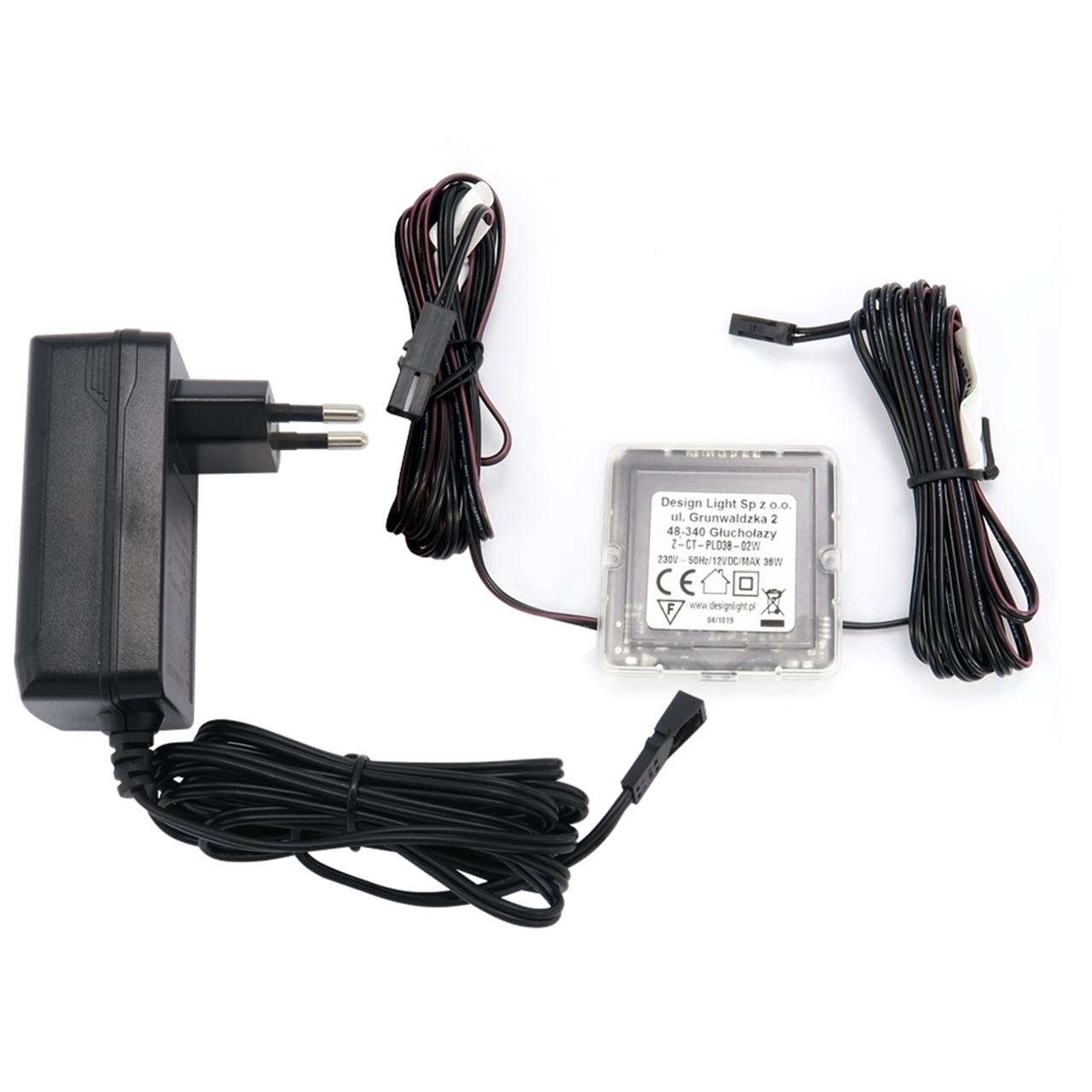 Włącznik, wyłącznik podblatowy, zbliżeniowy + trafo. 12V, 36W