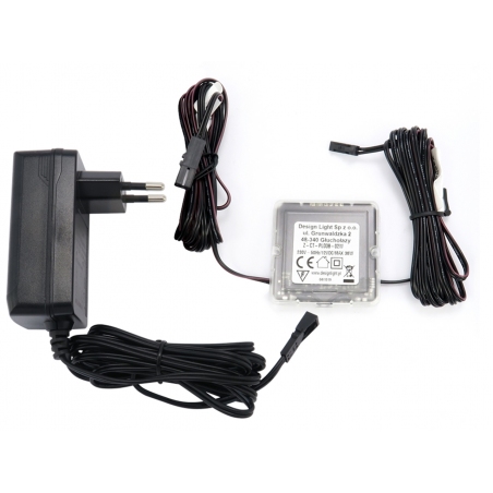 Włącznik, wyłącznik podblatowy, zbliżeniowy + trafo. 12V, 36W