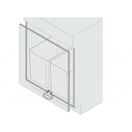 Pedał, stopka do wysuwania segregatora, szuflady. Czarny PEKA 09.04.05