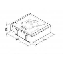 Szuflada wkład do przechowywania chleba, warzyw, żywności Pantry-Box Hailo 600 mm