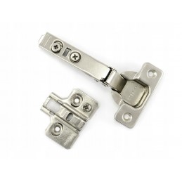 Zawias meblowy bez sprężyny, nakładany, wypinany klip, regulacja 3D Hafele Metalla