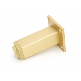 Nóżka meblowa kwadratowa, złota, z regulacją, 3 x 3 x 6 / 10 / 15 cm