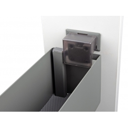 Wysuwany kosz cargo do szafki 15 cm, antracyt, 2 półki, lewy. SMARTT