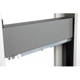 Wysuwany kosz cargo do szafki 15 cm, antracyt, 2 półki, prawy. SMARTT