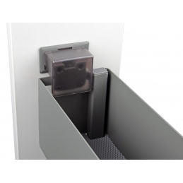 Wysuwany kosz cargo do szafki 15 cm, antracyt, 2 półki, prawy. SMARTT