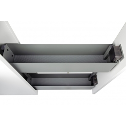 Wysuwany kosz cargo do szafki 15 cm, antracyt, 2 półki, prawy. SMARTT