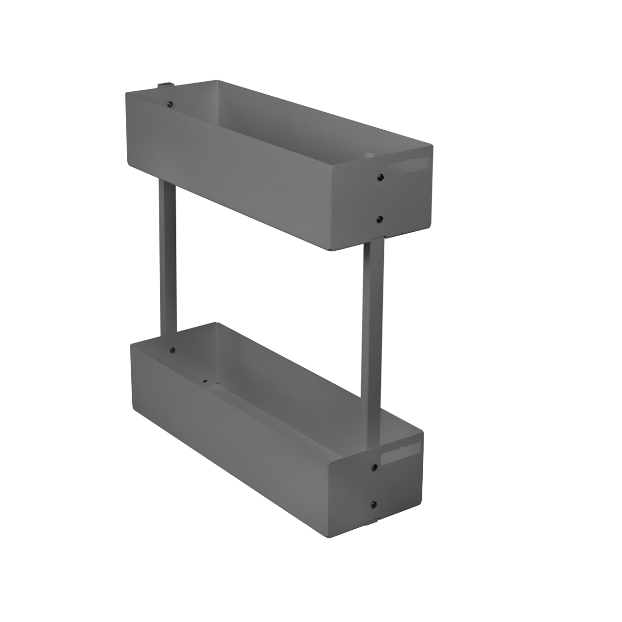 Wysuwany kosz cargo do szafki 20 cm, antracyt, 2 półki, lewy. SMARTT