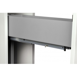 Wysuwany kosz cargo do szafki 20 cm, antracyt, 2 półki, lewy. SMARTT