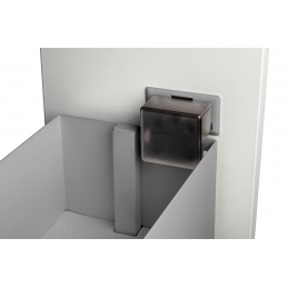 Wysuwany kosz cargo do szafki 20 cm, antracyt, 2 półki, lewy. SMARTT