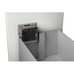 Wysuwany kosz cargo do szafki 20 cm, antracyt, 2 półki, prawy. SMARTT