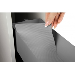 Wysuwany kosz cargo do szafki 20 cm, antracyt, 2 półki, prawy. SMARTT