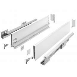 Szuflady Axis Pro GTV białe. 35, 40, 45, 50, 55 cm, H116, cichy domyk, cienkościenne, 40 kg