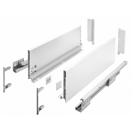 Szuflady Axis Pro GTV białe. 35, 40, 45, 50, 55 cm, wysokie, H167, cichy domyk, cienkościenne, 40 kg