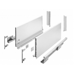 Szuflady Axis Pro GTV białe. 35, 40, 45, 50, 55 cm, bardzo wysokie, H199, cichy domyk, cienkościenne, 40 kg