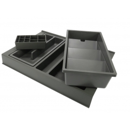 Organizer na kosmetyki do szuflady 45 cm ONDA Line , antracyt PEKA 14.5401.43