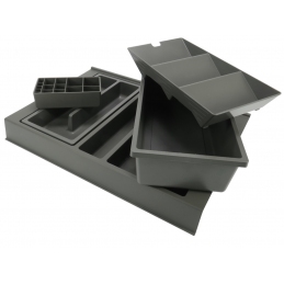 Organizer na kosmetyki do szuflady 45 cm ONDA Line , antracyt PEKA 14.5401.43