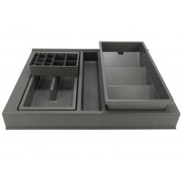 Organizer na kosmetyki do szuflady 45 cm ONDA Line , antracyt PEKA 14.5401.43