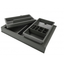 Organizer na kosmetyki do szuflady 45 cm ONDA Line , antracyt PEKA 14.5401.43