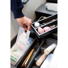 Organizer na kosmetyki do szuflady 45 cm ONDA Line , antracyt PEKA 14.5401.43