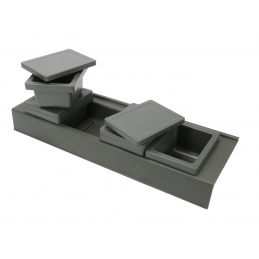 Organizer na kosmetyki do szuflady 45 cm ONDA Line , antracyt PEKA 14.5405.43