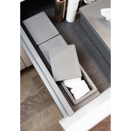 Organizer na kosmetyki do szuflady 45 cm ONDA Line , antracyt PEKA 14.5405.43