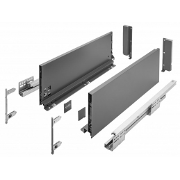 Szuflady Axis Pro GTV 35, 40, 45, 50, 55 cm, H167, antracyt, cichy domyk, cienkościenne, 40 kg