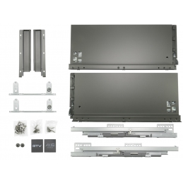Szuflady Axis Pro GTV 35, 40, 45, 50, 55 cm, H167, antracyt, cichy domyk, cienkościenne, 40 kg