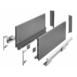 Szuflady Axis Pro GTV. 35, 40, 45, 50, 55 cm, H199, antracyt, cichy domyk, cienkościenne, 40 kg