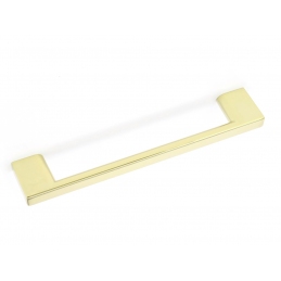 Uchwyt meblowy złoty połysk prosty płaski TM D705 96, 128, 160, 192, 256, 320,