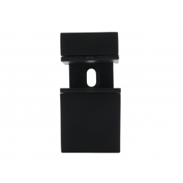 Mocowanie, wspornik, podpórka do półki szklanej i z płyty, czarne, 18 mm MP001