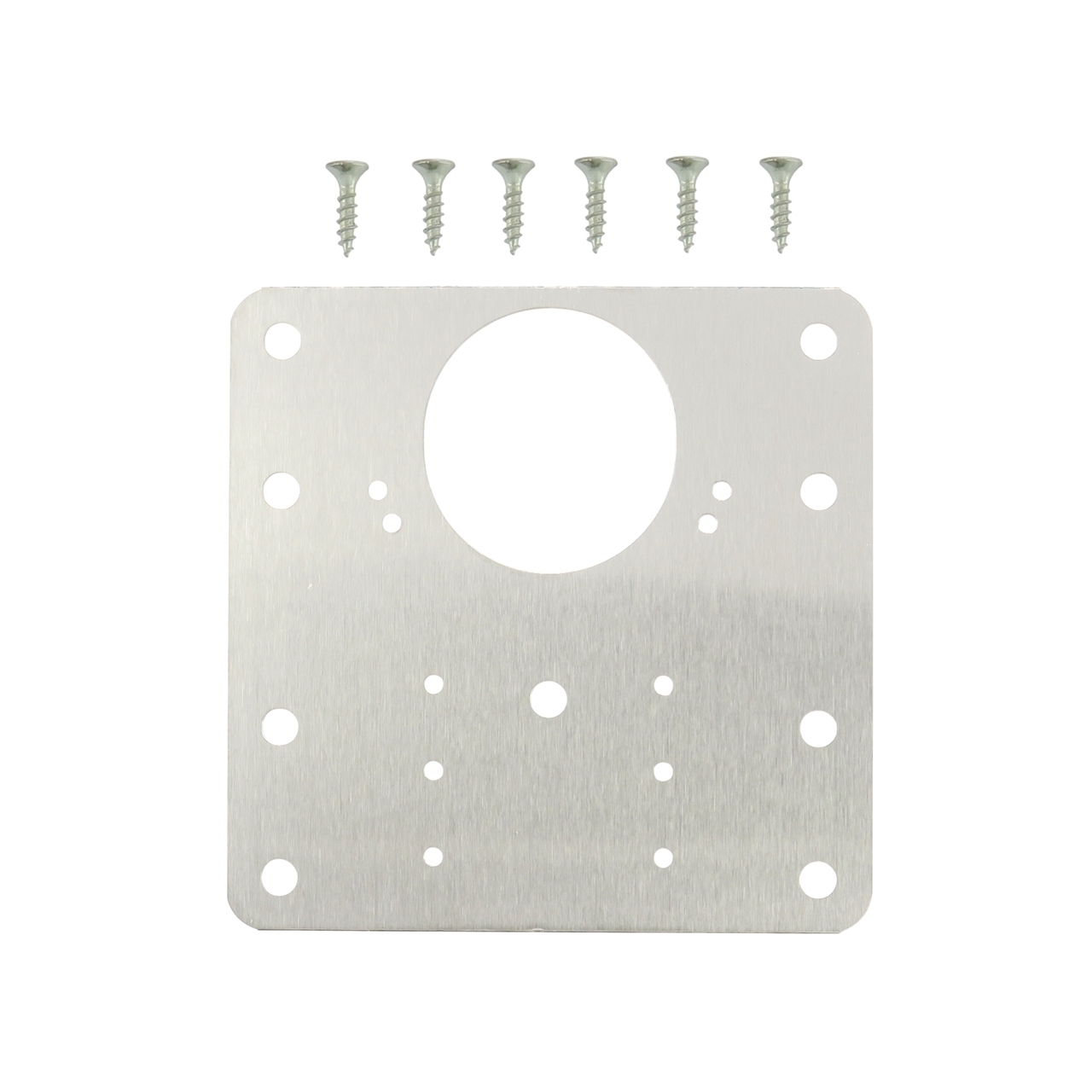 Zestaw naprawczy do zawiasów. Blacha, płytka montażowa 9 x 9 cm.